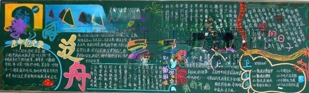 新学期新打算黑板报图片大全