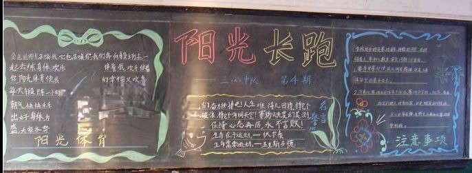 关于长跑的黑板报图片 关于长跑的黑板报图片