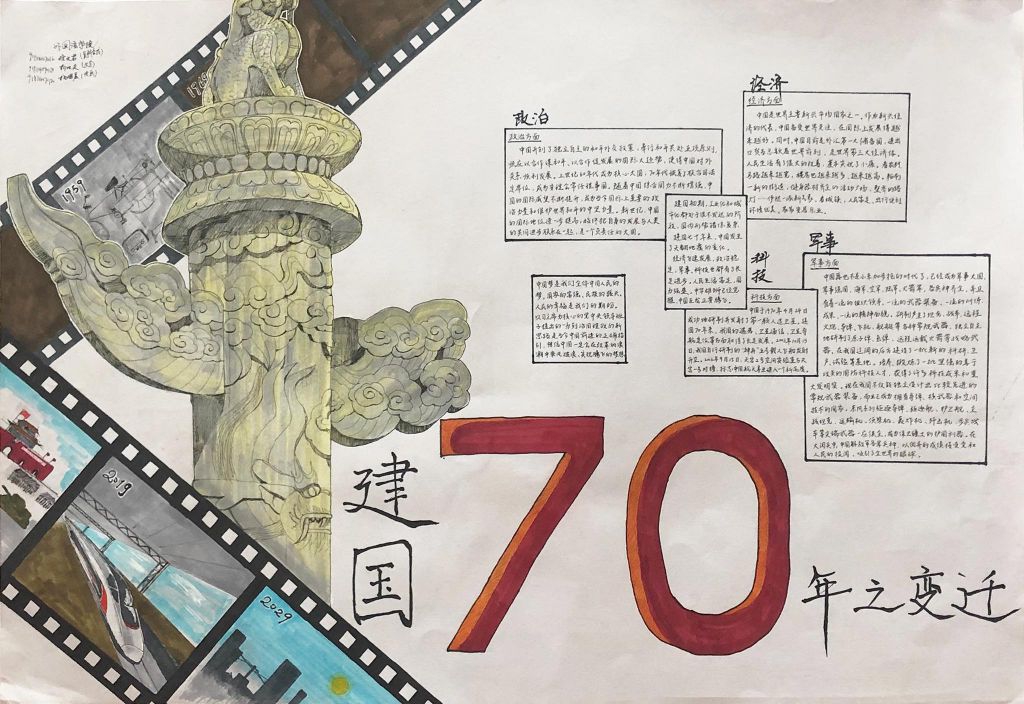 画霸带你见识大手笔国庆节手抄报，不服不行！