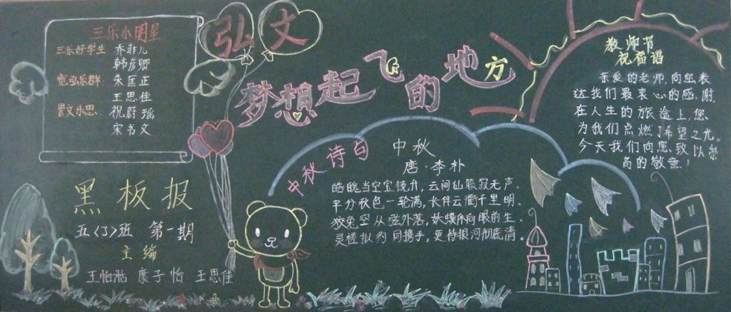 梦想起飞的地方黑板报大全