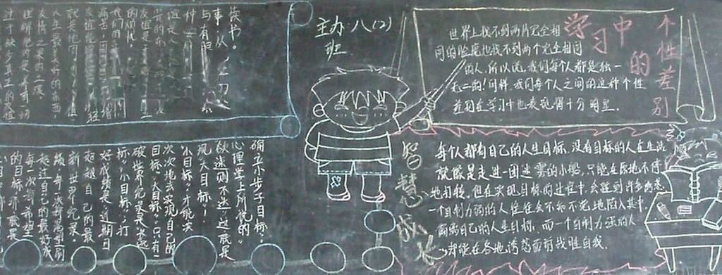 新学期新梦想黑板报