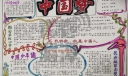 庆祝祖国母亲七十华诞手抄报，浓浓爱国情