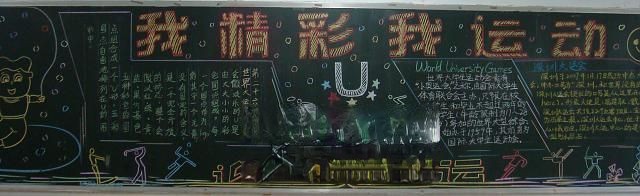 我精彩我运动暨迎大运板报图片 我精彩我运动暨迎大运板报图片