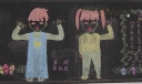 新学期欢迎新同学黑板报