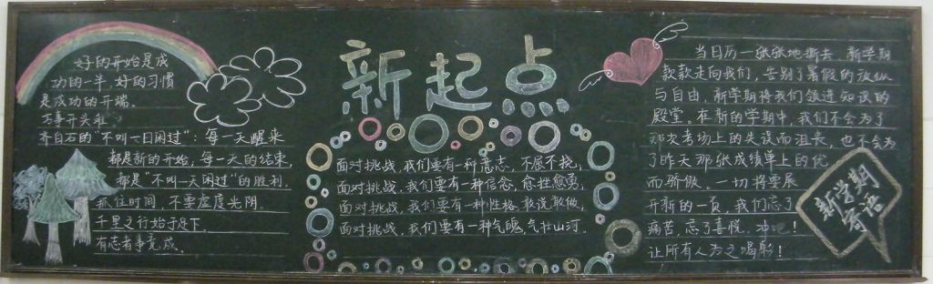 且试天下黑板报 且试天下黑板报