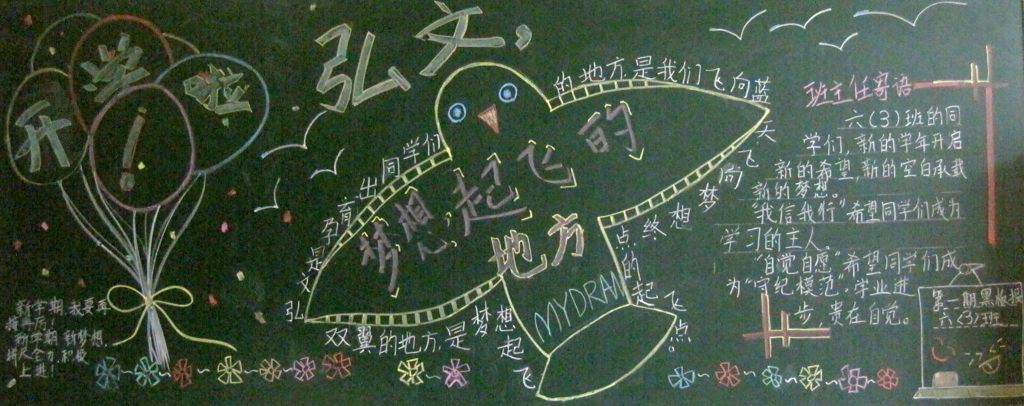 梦想起飞的地方黑板报大全