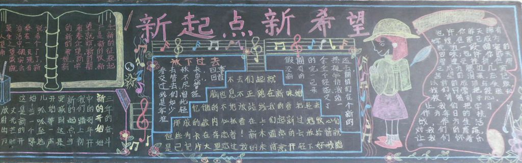 珍惜现在把握未来黑板报