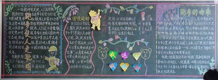 关于长跑的黑板报图片 关于长跑的黑板报图片