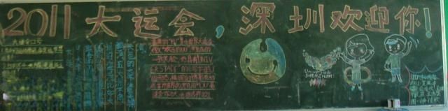 2022大运会黑板报-深圳欢迎你