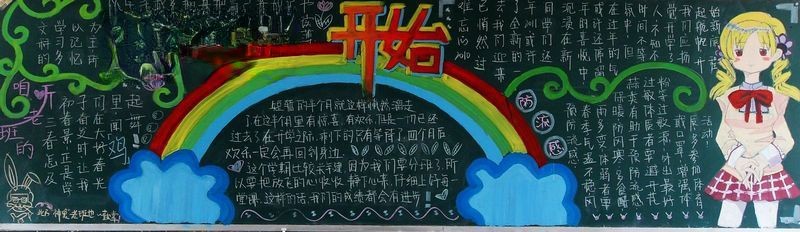 2022秋季新学期黑板报
