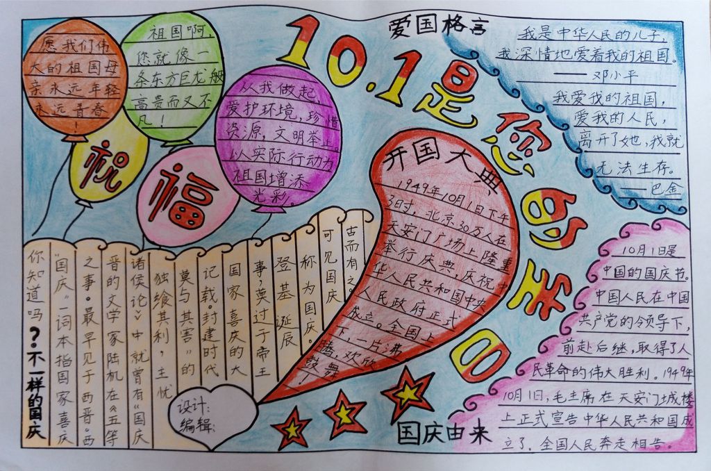 10.1是你的生日手抄报图片大全