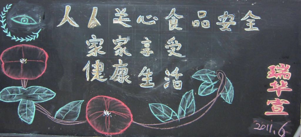 社区食品安全黑板报