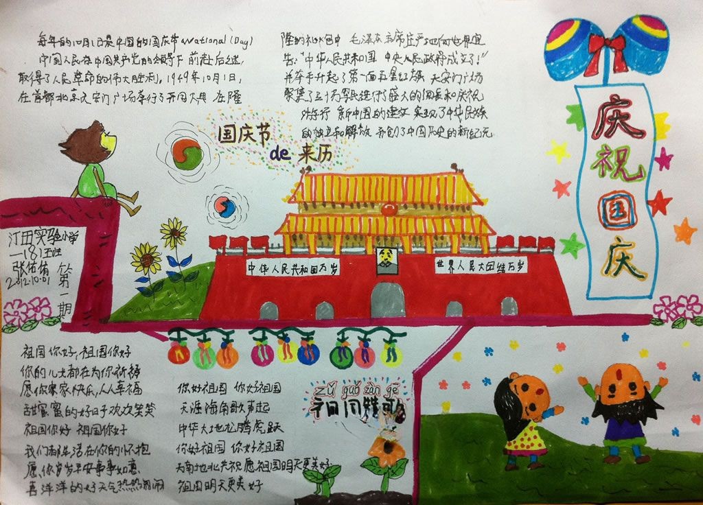 2022国庆节手抄报