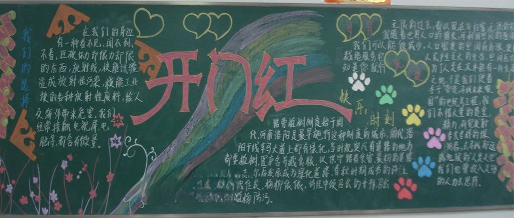 仪容仪表黑板报