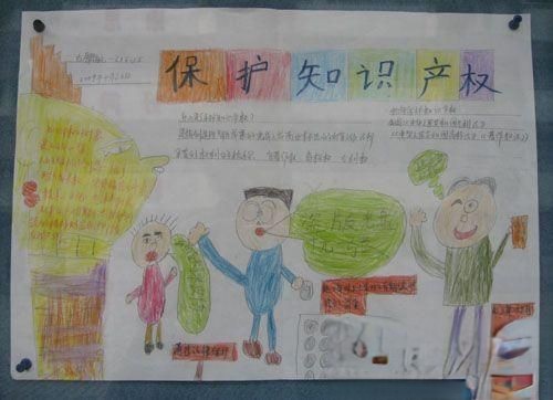 保护知识产权手抄报版面设计图