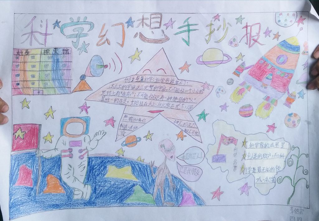 科学幻想手抄报图片大全