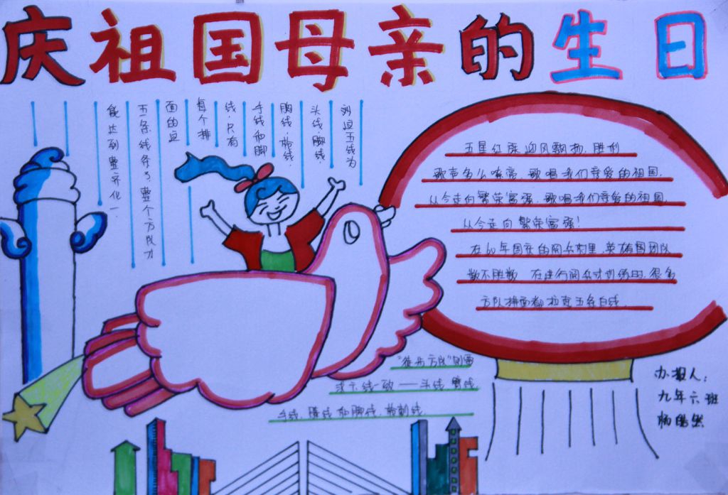 国庆66周年手抄报图片大全