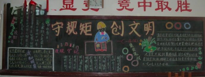 文明礼仪从我做起黑板报图片