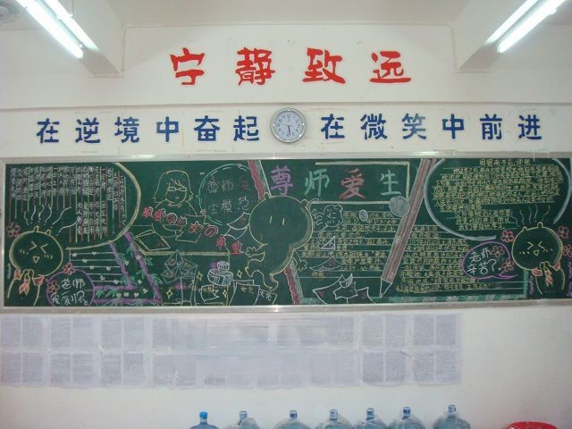尊师爱生专题板报图片
