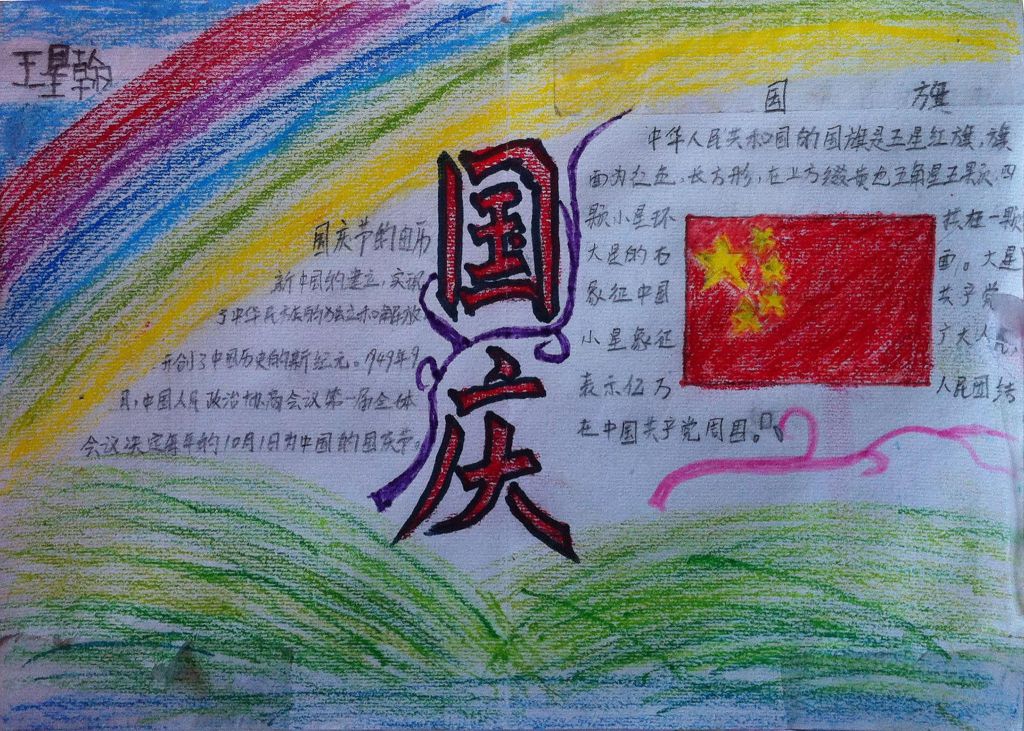 2022国庆节手抄报图片