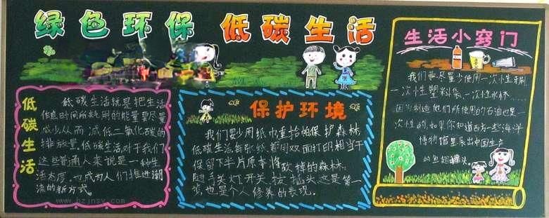 一年级板报图案-绿色环保 低碳生活