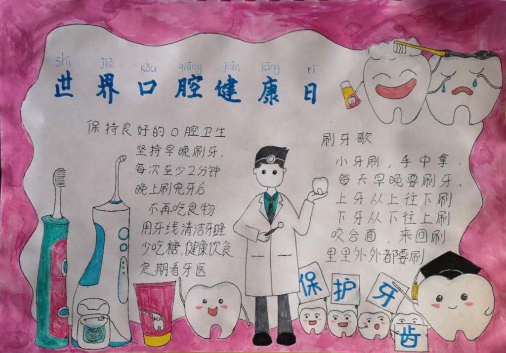 世界口腔健康日手抄报
