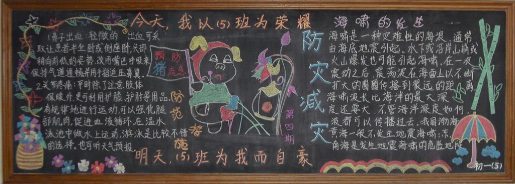 抗震防灾黑板报图片大全（）