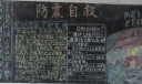 防震自救珍爱生命黑板报