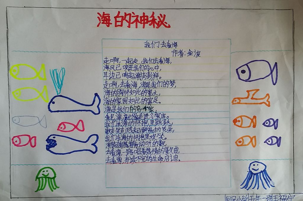 保护海洋资源手抄报