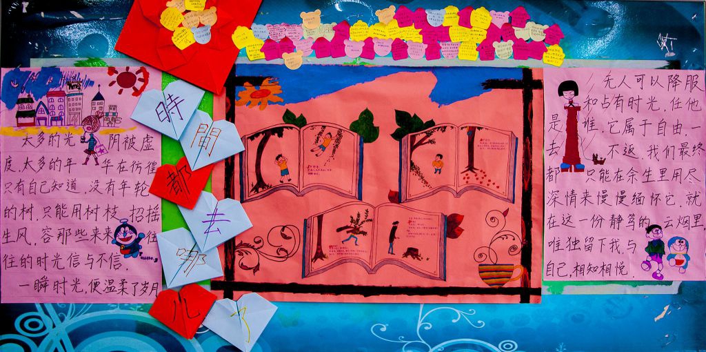 时间都去哪儿了黑板报图片