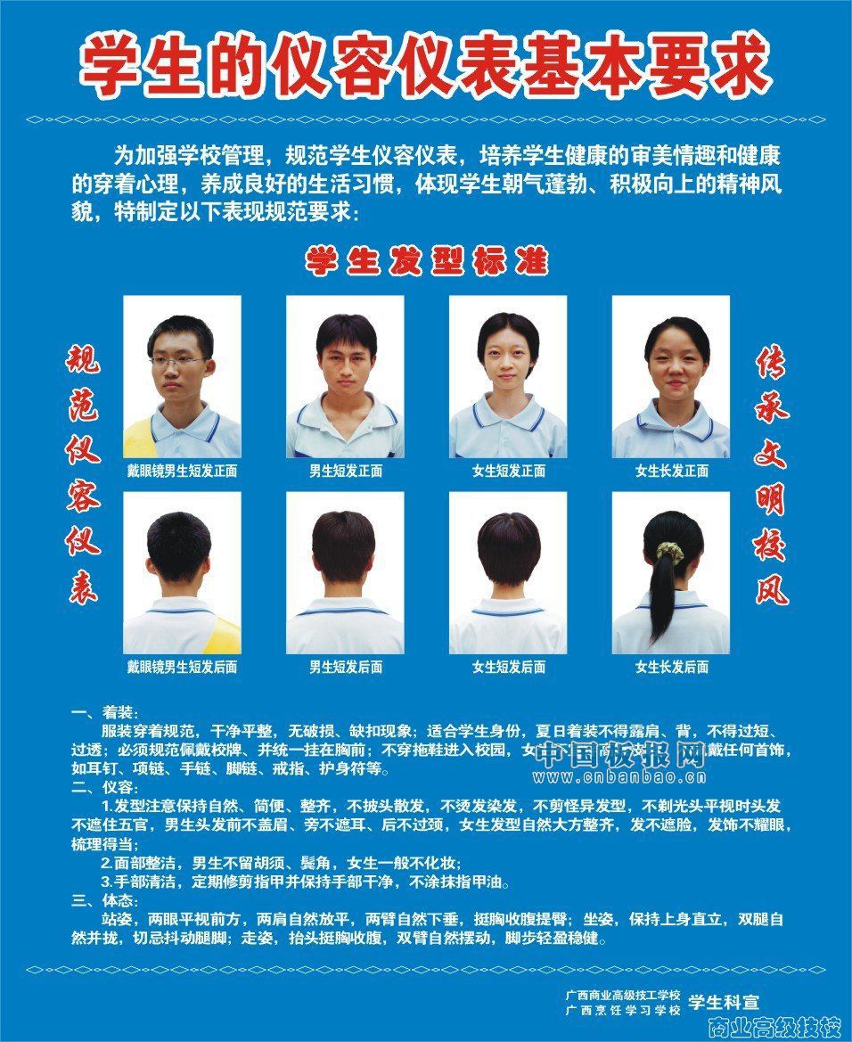 仪容仪表黑板报