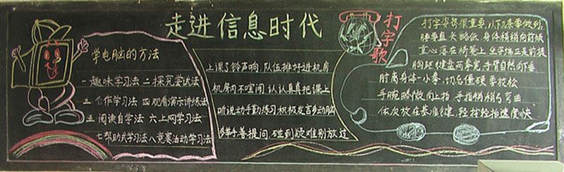 计算机黑板报图片