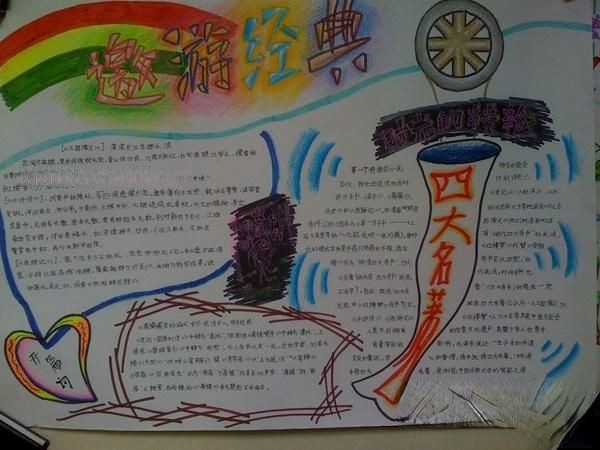 遨游经典手抄报欣赏