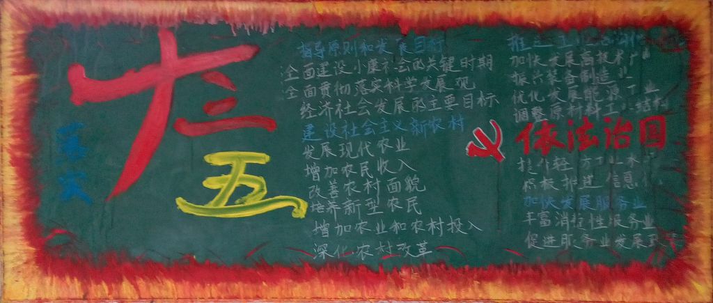 十三五计划黑板报图片展 十三五计划黑板报图片展