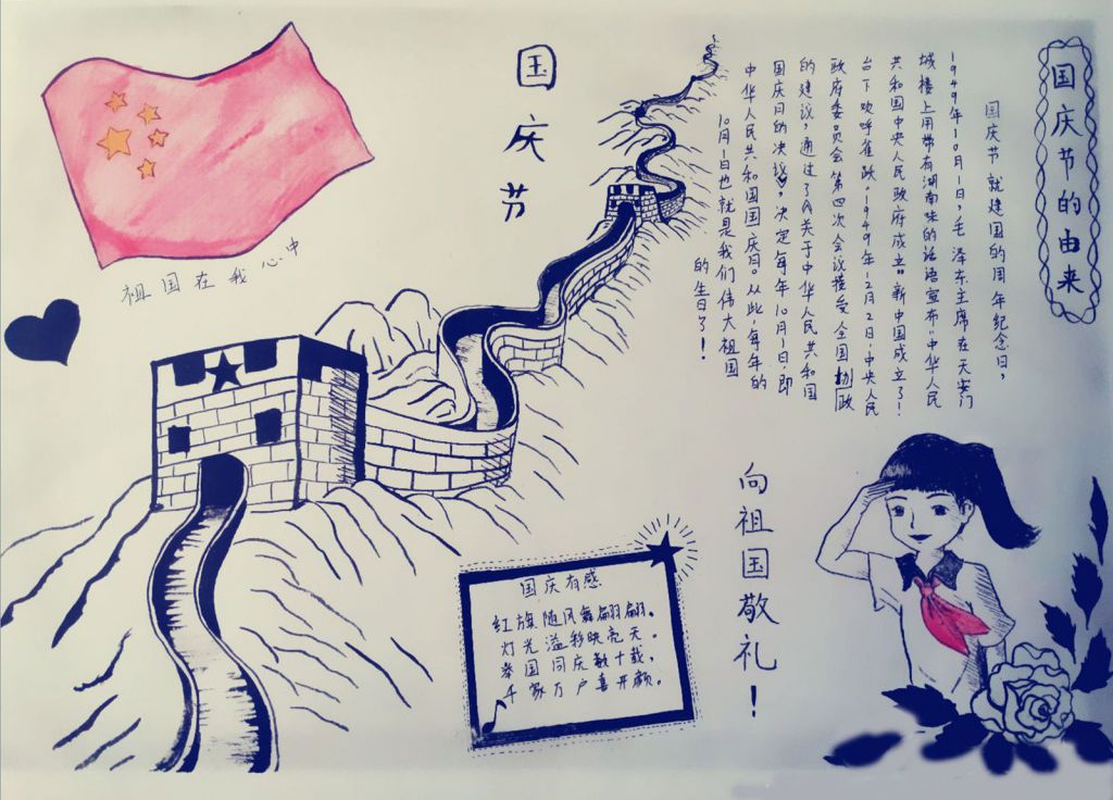 欢度国庆节手抄报图片大全()
