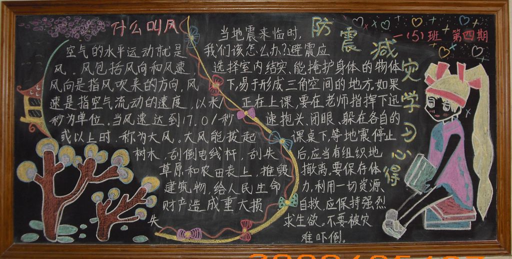 抗震防灾黑板报图片大全（）