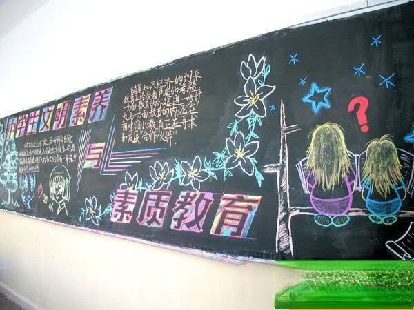 素质教育黑板报：中学生文明素养与素质教育