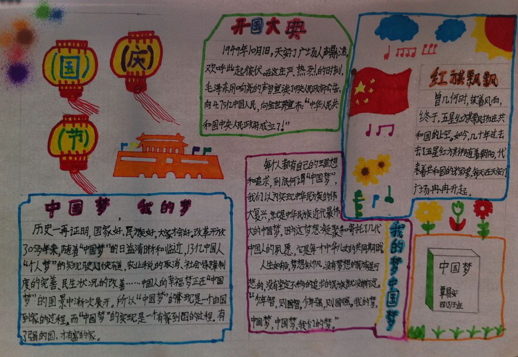 欢度国庆节手抄报图片大全()