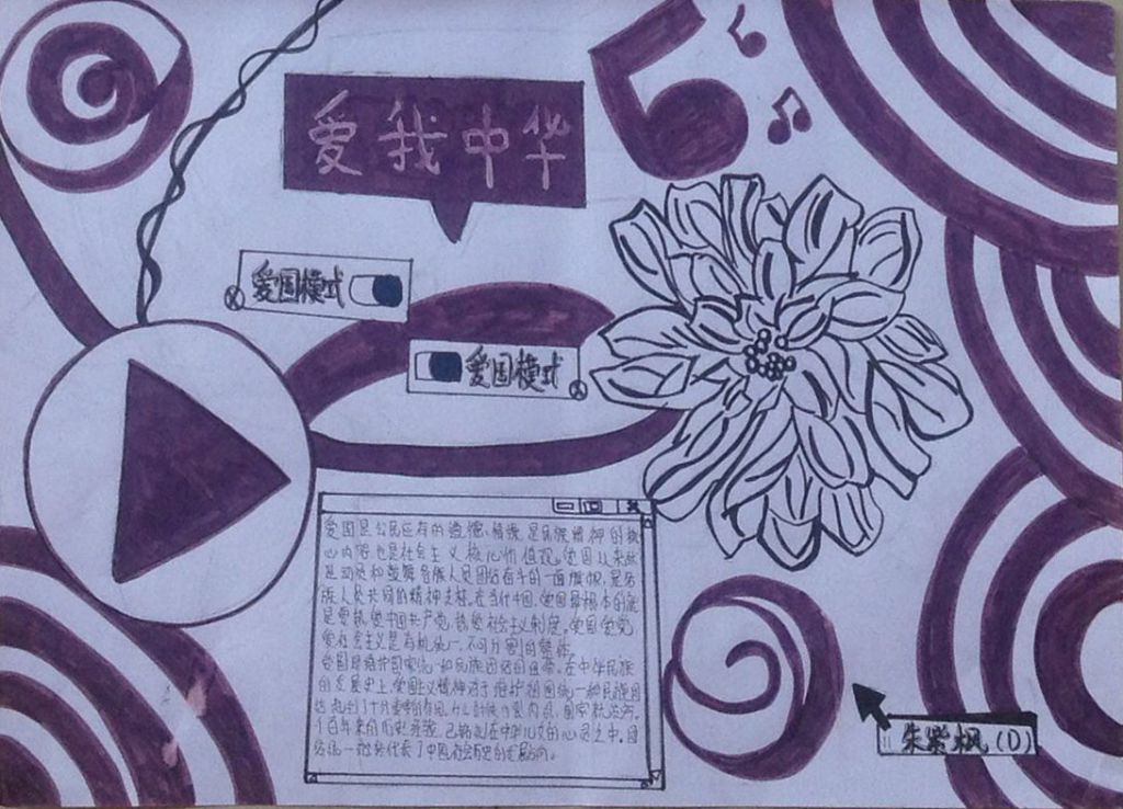 高中国庆节手抄报获奖作品大全