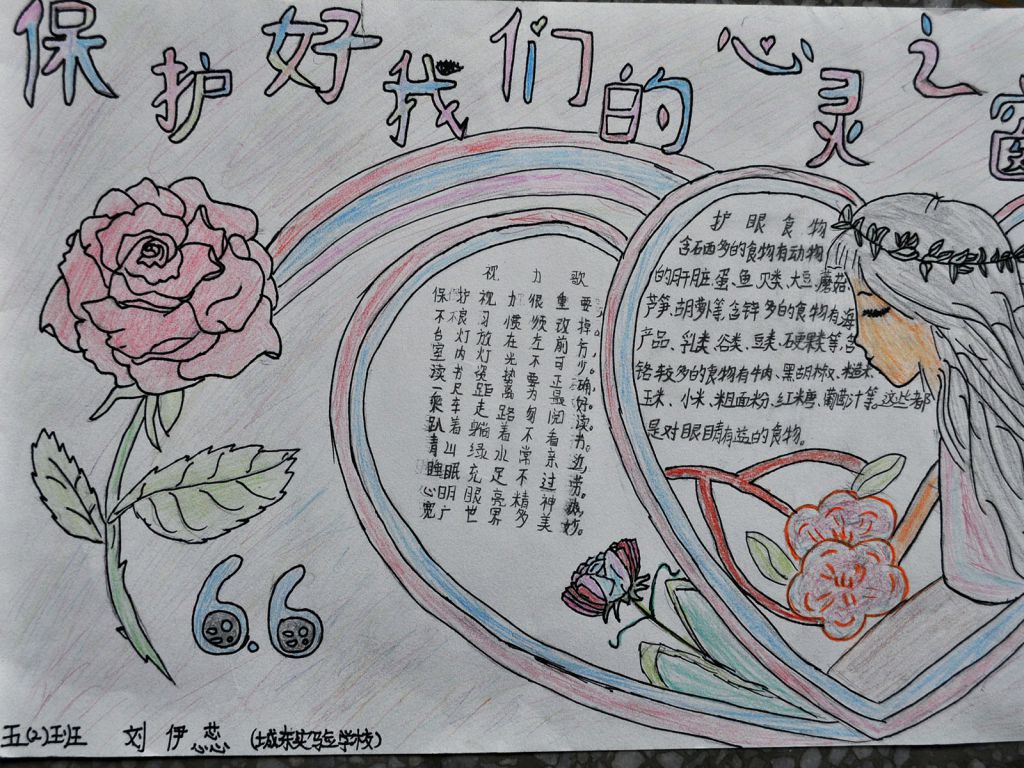 保护心灵之窗手抄报图片 保护心灵之窗手抄报图片