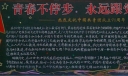 青春不停步永远跟党走黑板报