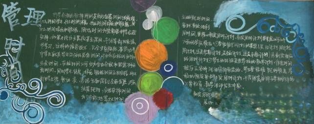 初三年级“合理利用时间”主题黑板报展评 初三年级“合理利用时间”主题黑板报展评