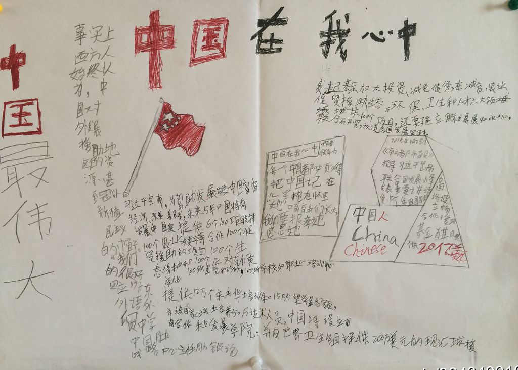 国庆节祖国在我心中手抄报大全
