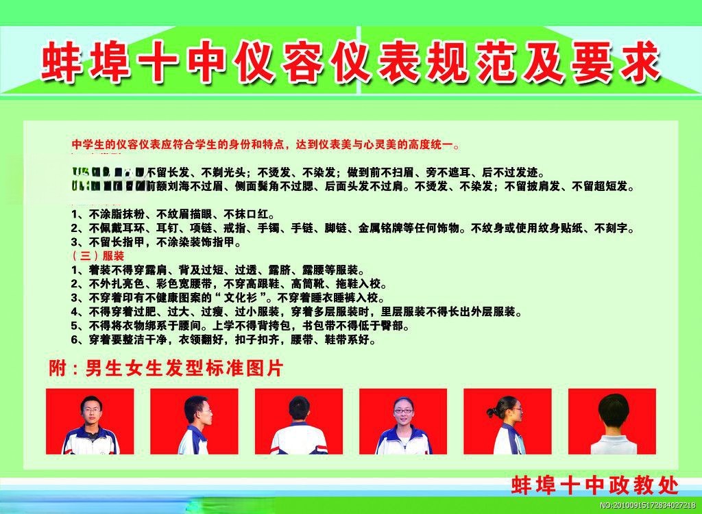 仪容仪表黑板报