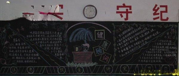 健康顾问黑板报作品