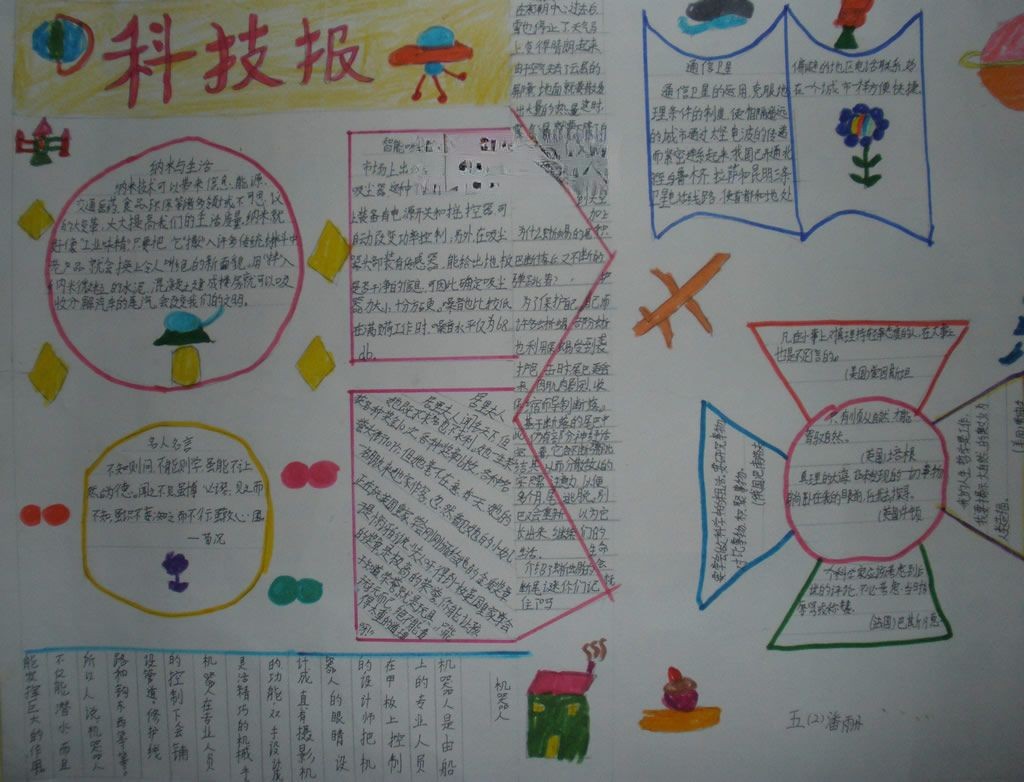 一年级科学小报参考图 一年级科学小报参考图