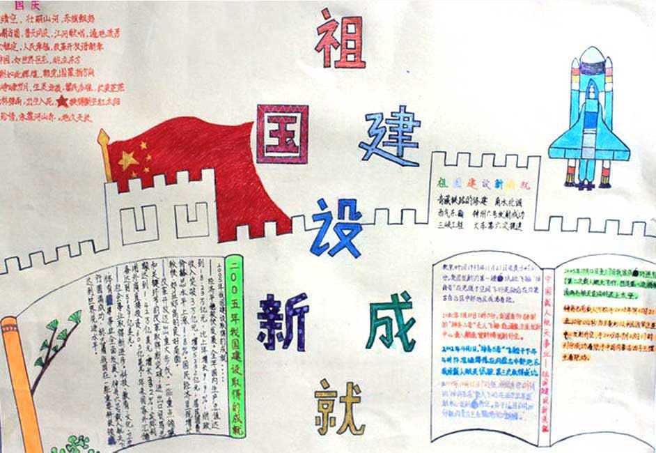 祖国新成就手抄报大全