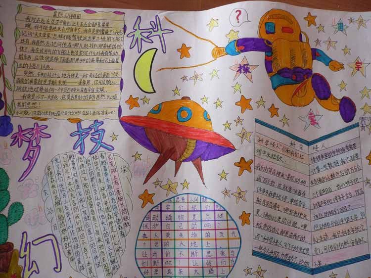 小学生科技手抄报：科技梦幻