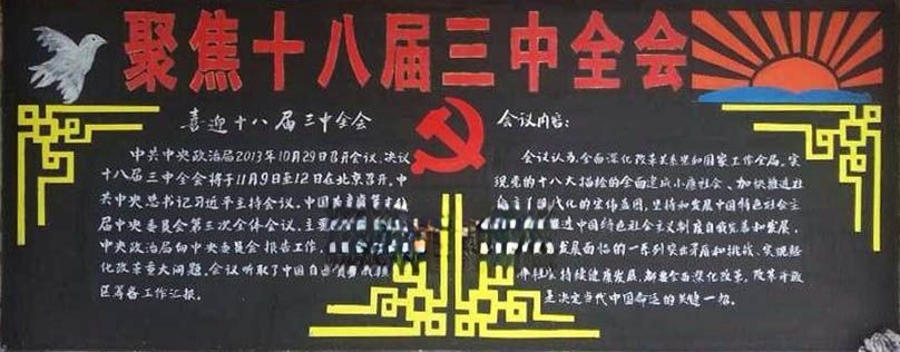十八届三中全会黑板报内容资料