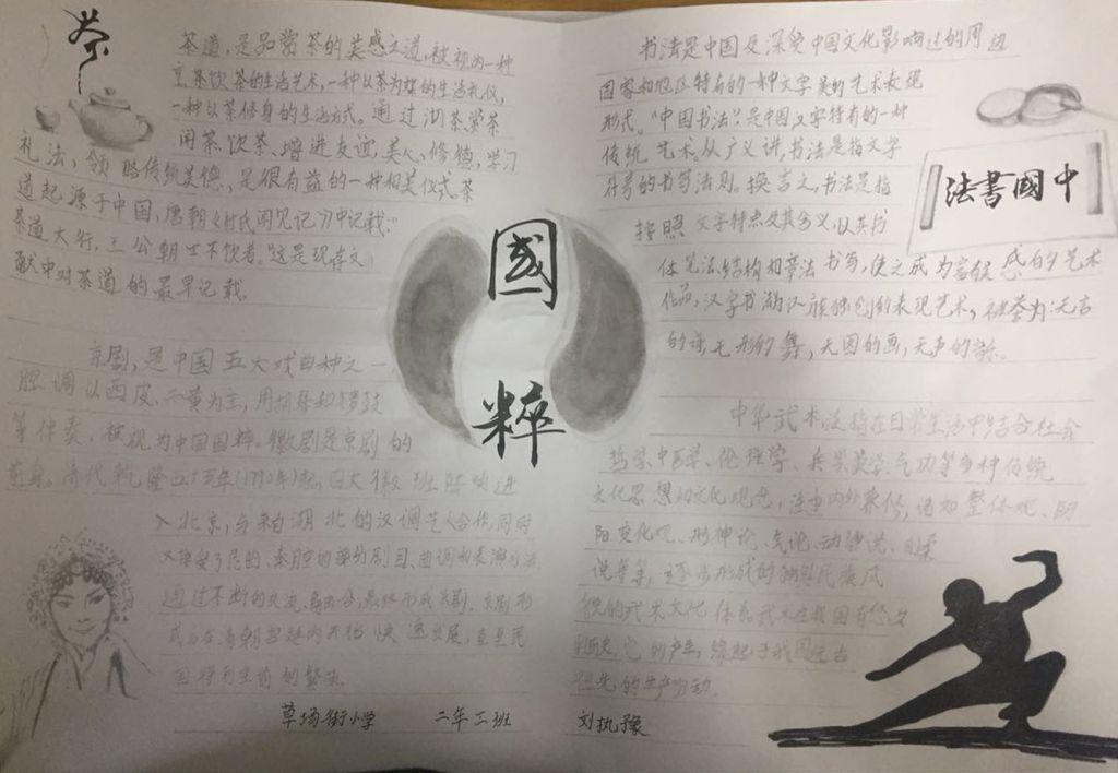 弘扬传统文化展现国粹精华手抄报大全